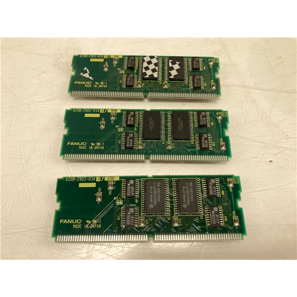 Lot of (3) Fanuc PC Daughter Board, A20B-2902-0343 / 03B