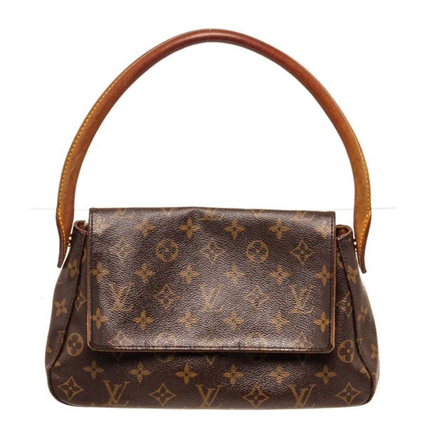 Louis Vuitton Brown Monogram Canvas Mini Looping Bag