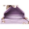 Image 6 : Chanel Purple Leather Mini Flap Shoulder Bag