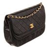 Image 2 : Chanel Black Leather Rounded Double Shoulder Bag