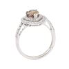Image 4 : 1.68 ctw Pink Sapphire and Diamond Ring - Platinum