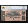 Image 1 : 1864 $5 T-69 Confederate PCGS 63