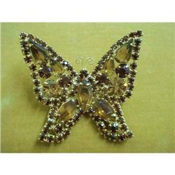 SUPERB KRAMER RHINESTONE BROOCH-BUTTERFLY  #2364527