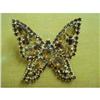 Image 1 : SUPERB KRAMER RHINESTONE BROOCH-BUTTERFLY  #2364527