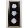 Image 1 : WEDGWOOD JASPERWARE 3 MEDALLIONS FRAMED #2364536