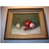 Image 1 : Still Life Vegetables Oil painting giltwood #2365213