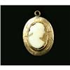 Image 1 : Victorian Shell Cameo Gold Antique Pendant #2365272