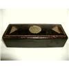 Image 1 : Leather Jade Box Gentleman's valet 19th Century#2378596