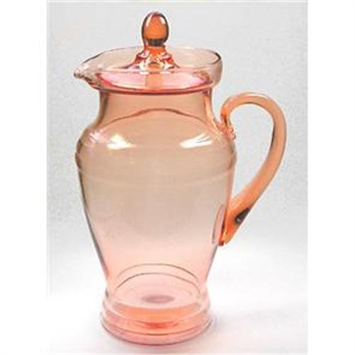 DUNBAR Art Deco Pink Depression Glass Pitcher 2378989
