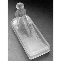 Hoffman Art Deco White Satin Glass Soap Dish #2379005