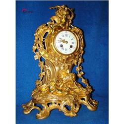 Spectacular Bronze Gilt Mantel Clock !!! #2379042