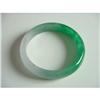 Image 1 : Fine Chinese white & green Jade Bracelets. #2379345