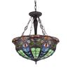 Image 1 : Stained Glass Inverted Ceiling Pendant Light