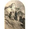 Image 1 : 19thc Cliffs On the Yellowstone Wood Engraving