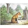 Image 1 : 1920's Fox Color Lithograph Print