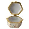 Image 2 : Spring Flowers Porcelain Jewel Trinket Box