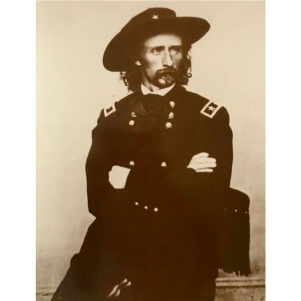 George Armstrong Custer Sepia Photo Print