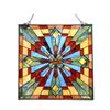 Image 1 : Mission Style Stained Art Glass Handing Window Panel