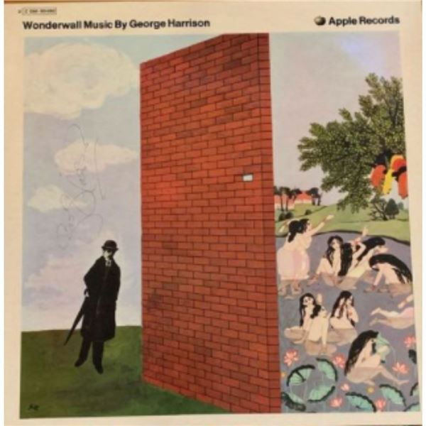 Signed George Harrison Wonderwall Music Album Cover