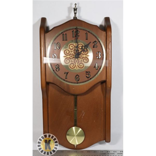 VINTAGE BULOVA WALL CLOCK