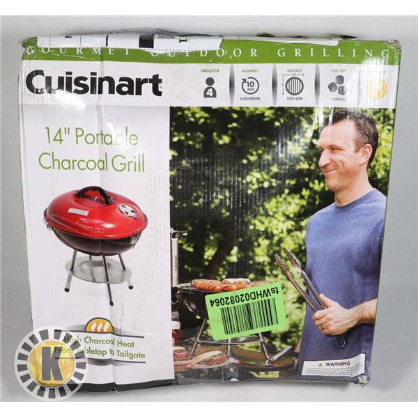 14" PORTABLE CHARCOAL GRILL