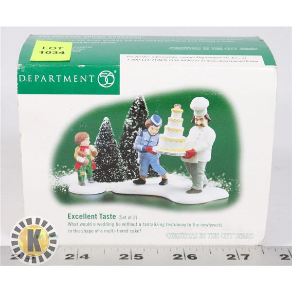 DEPARTMENT 56 EXCELLENT TASTE SET OF 2