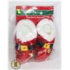 Image 1 : PAIR OF KIDS SANTA SLIPPERS