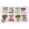Image 1 : 11)   LOT OF 8 VINTAGE OPE HOCKEY CARDS FROM 1976-