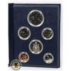 Image 2 : 1981 RCM CANADA SPECIMEN 6 COIN SET IN BOOKLET