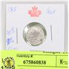 Image 1 : 1888 CANADIAN 5 CENT COIN (92.5% SILVER)