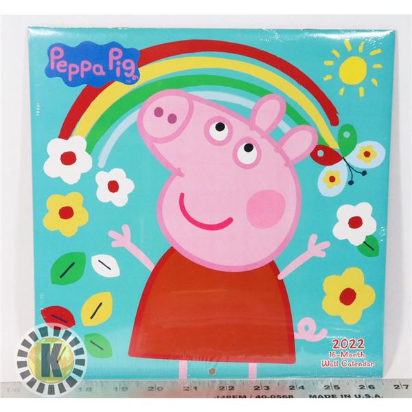 NEW PEPPA PIG 16 MONTH CALENDAR 2022