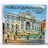 Image 1 : WORLD LANDMARKS 16-MONTH CALENDAR 2022