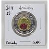Image 1 : 2018 CANADA ARMISTICE COLOURED $2 COIN, BU
