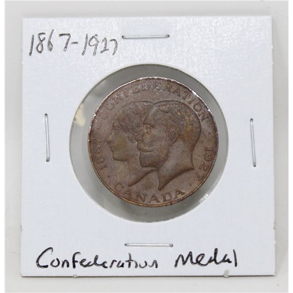 1867-1927 CANADA ROYAL VISIT CONFEDERATON MEDAL