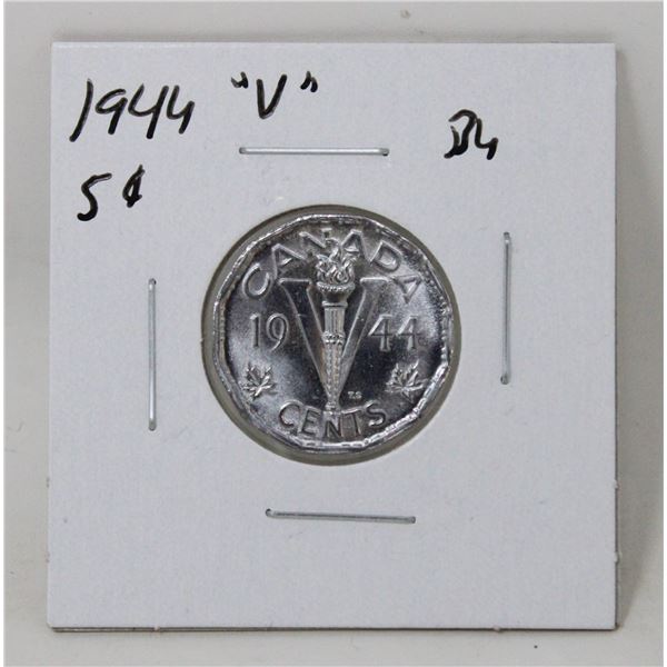 1944 WWII CANADA VICTORY TOMBAC NICKEL