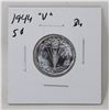 Image 1 : 1944 WWII CANADA VICTORY TOMBAC NICKEL