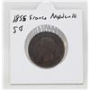 Image 1 : 1855 FRANCE NAPOLEON III 5 CENTIMES COIN