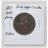 Image 1 : 1852 BANK OF UPPER CANADA HALF PENNY TOKEN
