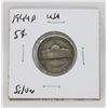 Image 1 : 1944 P SILVER USA 5 CENTS COINS, CIRCULATED