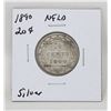 Image 1 : 1890 SILVER NEWFOUNDLAND 20 CENTS COIN