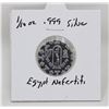 Image 1 : 1/10oz FINE .999 SILVER EGYPT NEFERTITI ROUND