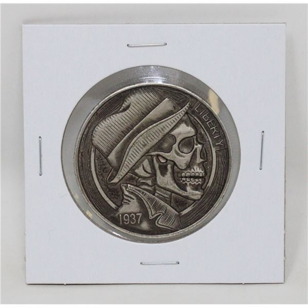 1937 HOBO ART USA MORGAN $1 SILVER PLATE REPRO