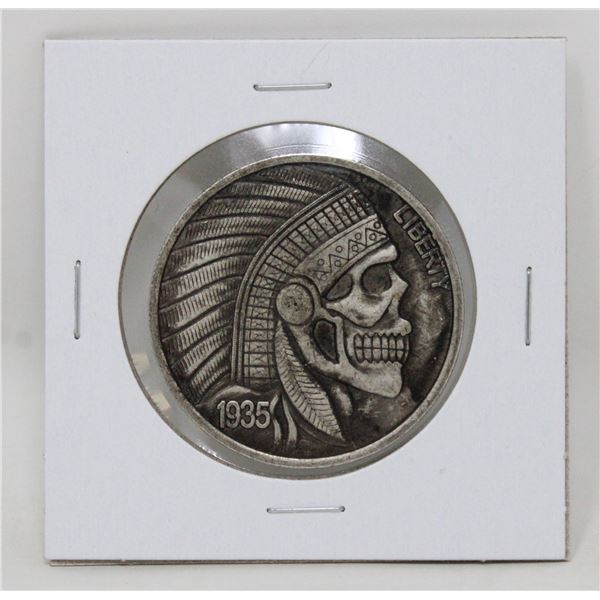 1935 HOBO ART USA MORGAN $1 SILVER PLATE REPRO