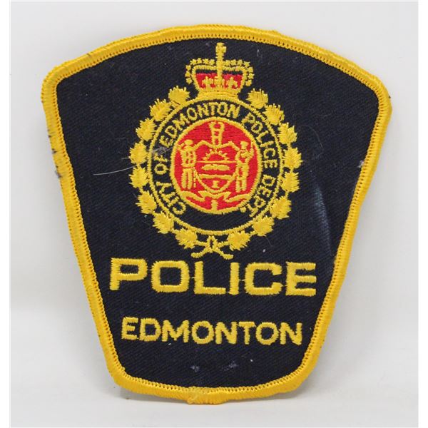 VINTAGE CITY OF EDMONTON POLICE SHOULDER PATCH