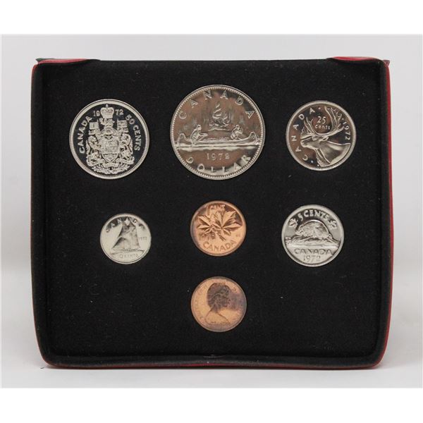 1972 CANADA DOUBLE PENNY 7 COIN SPECIMEN SET
