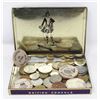 Image 1 : OLD TIN WITH VINTAGE OLD COINS COLLECTION