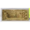 Image 1 : 2006 24 KARAT GOLD UAE GENUINE 1000 DIRHAMS NOTE