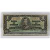 Image 1 : 1937 BANK OF CANADA $1 DOLLAR NOTE, CIRCULATED