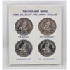 Image 1 : 1980 CALGARY STAMPEDE x4 MINT MARKS DOLLARS