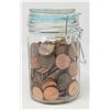 Image 1 : OLD LOT OF CANADA & USA 1 CENT COINS IN JAR